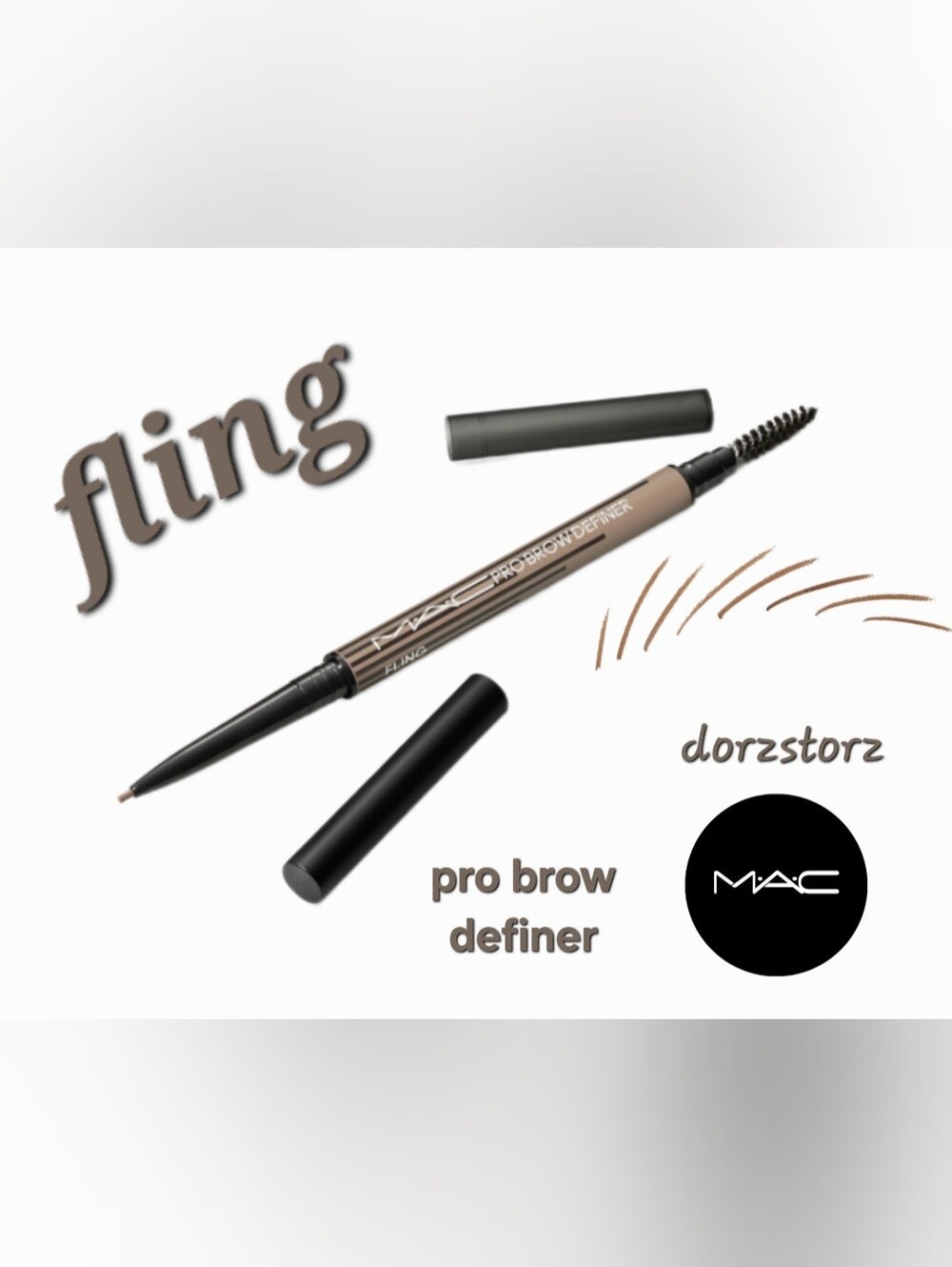 MAC Pro Brow Definer • FLING • Taupe Blonde Brow Pencil • .001 oz • New in box